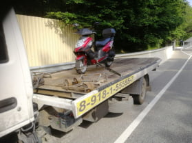 Эвакуация мотоцикла до Новороссийска